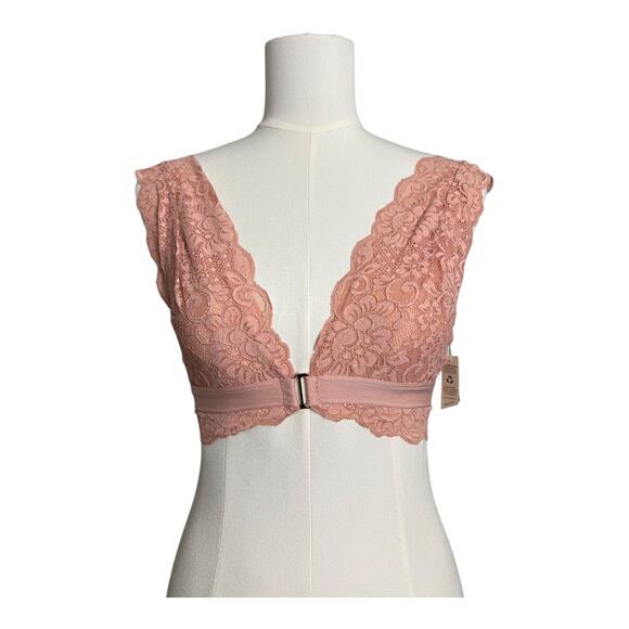 We are HAH Free People NWT Got Ur Back Bra Copper Rose XS Coquette Sexy - Picture 1 of 6